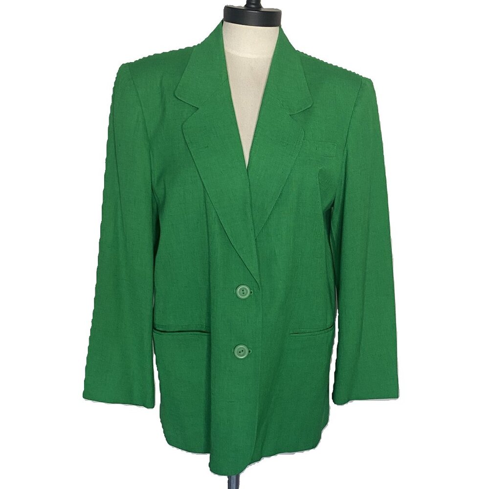 EUC Green Worthington Blazer sz 14P